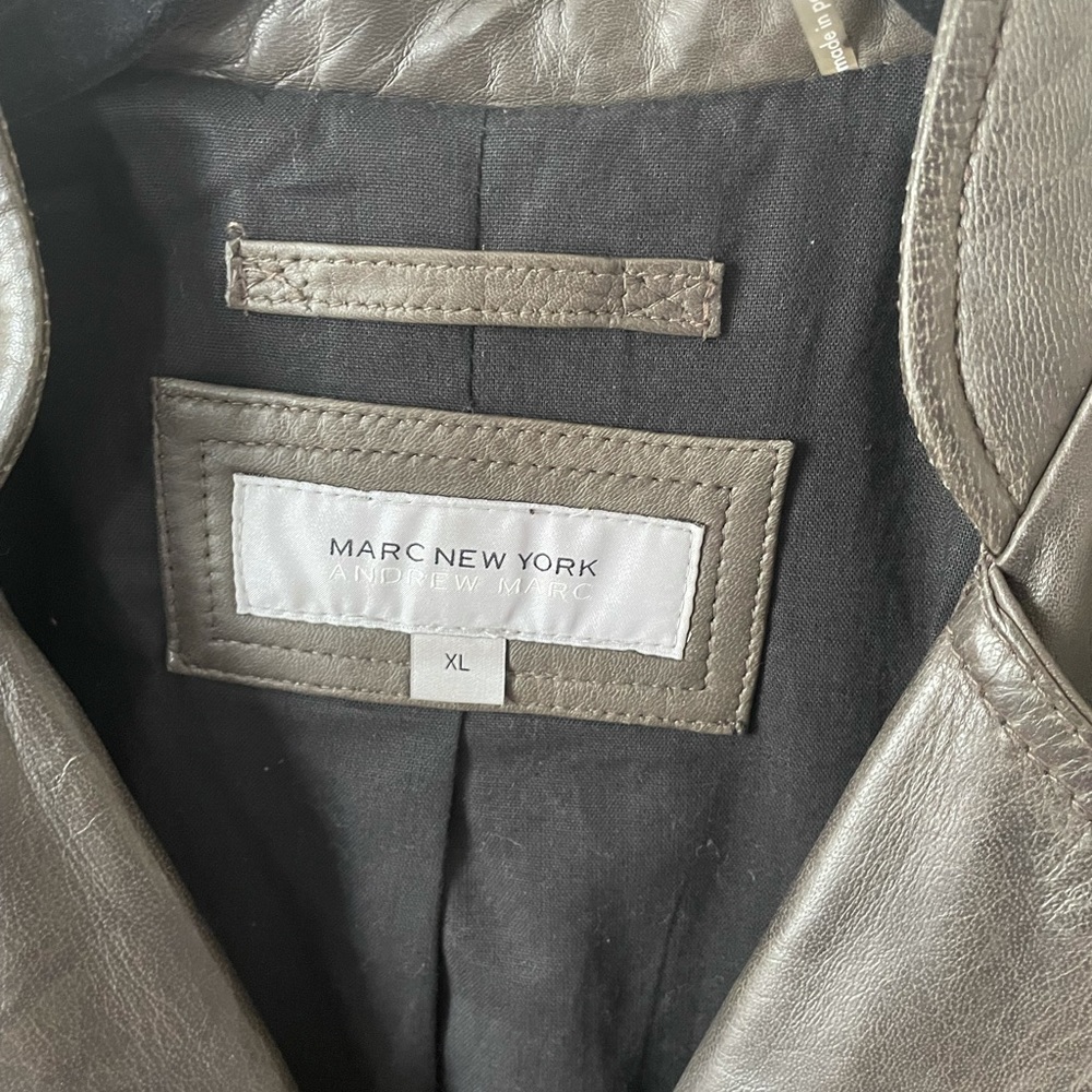 Marc Jacobs- Andrew Marc womens XL leather jacket - Picture 4 of 4